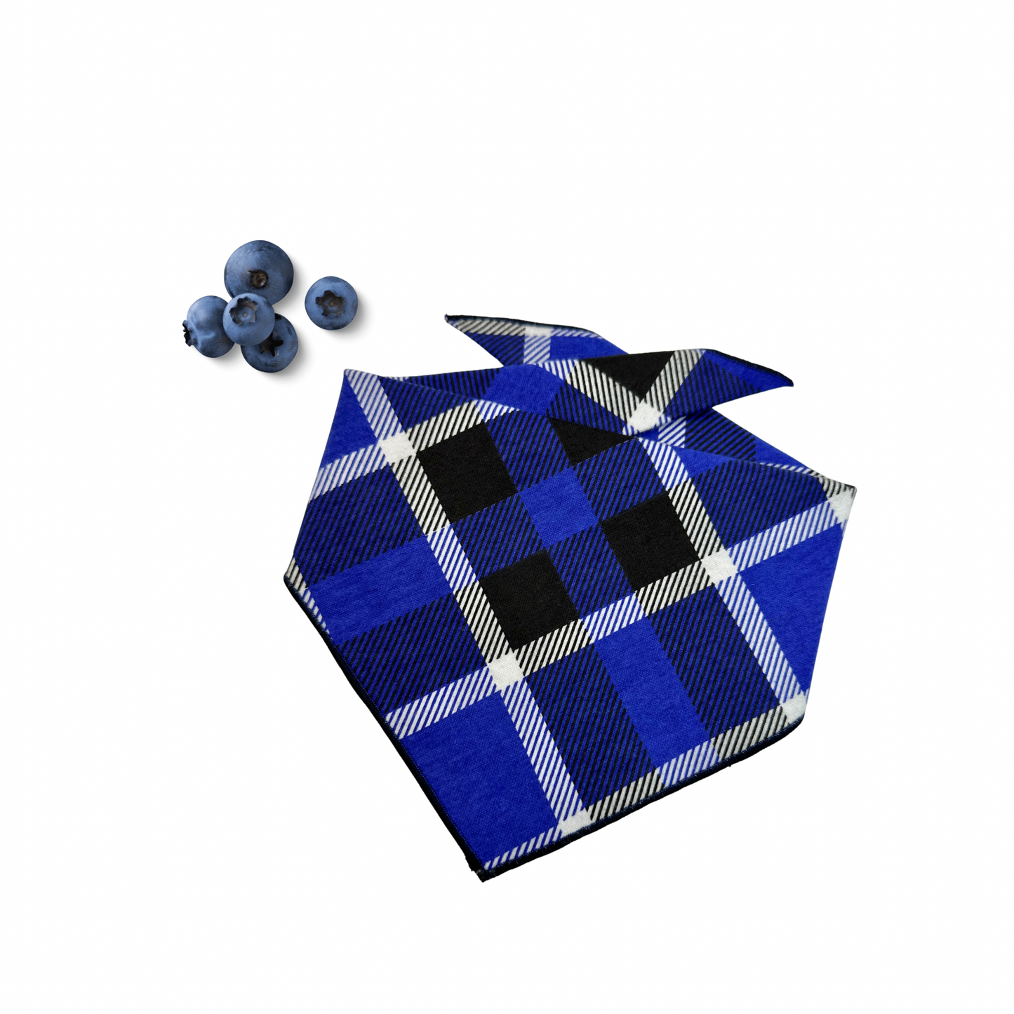 Blueberry Pie Plaid Dog Bandana