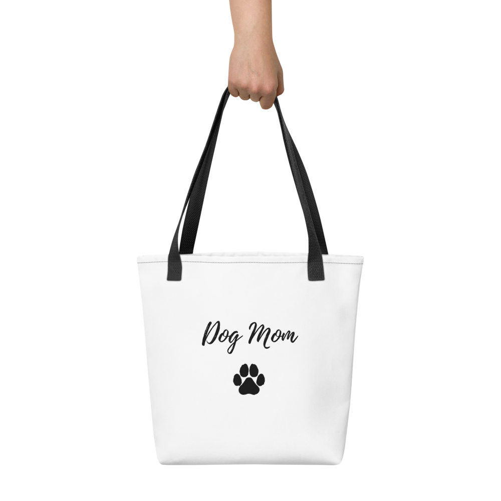 Dog Mom Tote Bag | Minimalist Paw Print Design