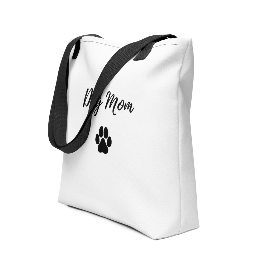 Dog Mom Tote Bag | Minimalist Paw Print Design