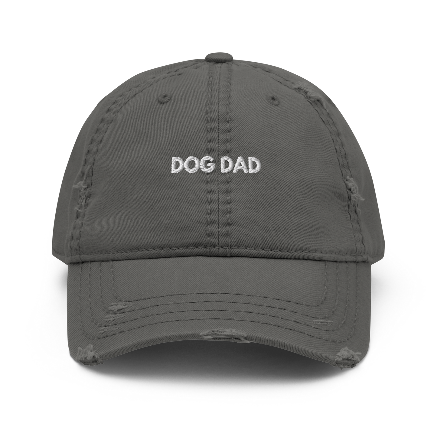 DOG DAD Hat | Embroidered Distressed Dad Hat