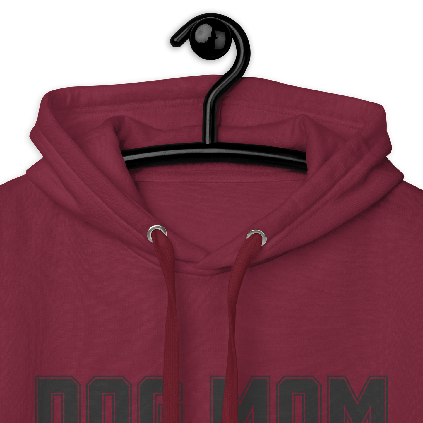DOG MOM Hoodie | Black Lettering Unisex Hoodie