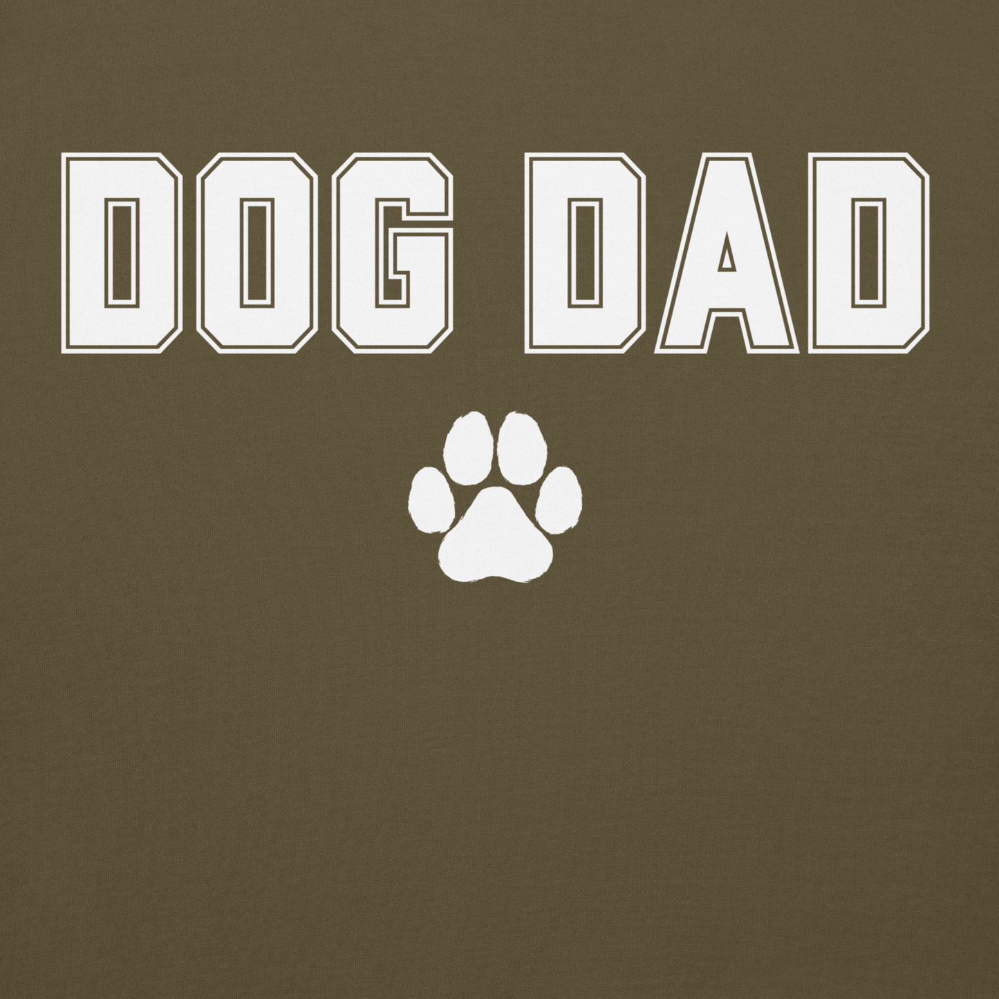 DOG DAD Hoodie | White Lettering Unisex Hoodie