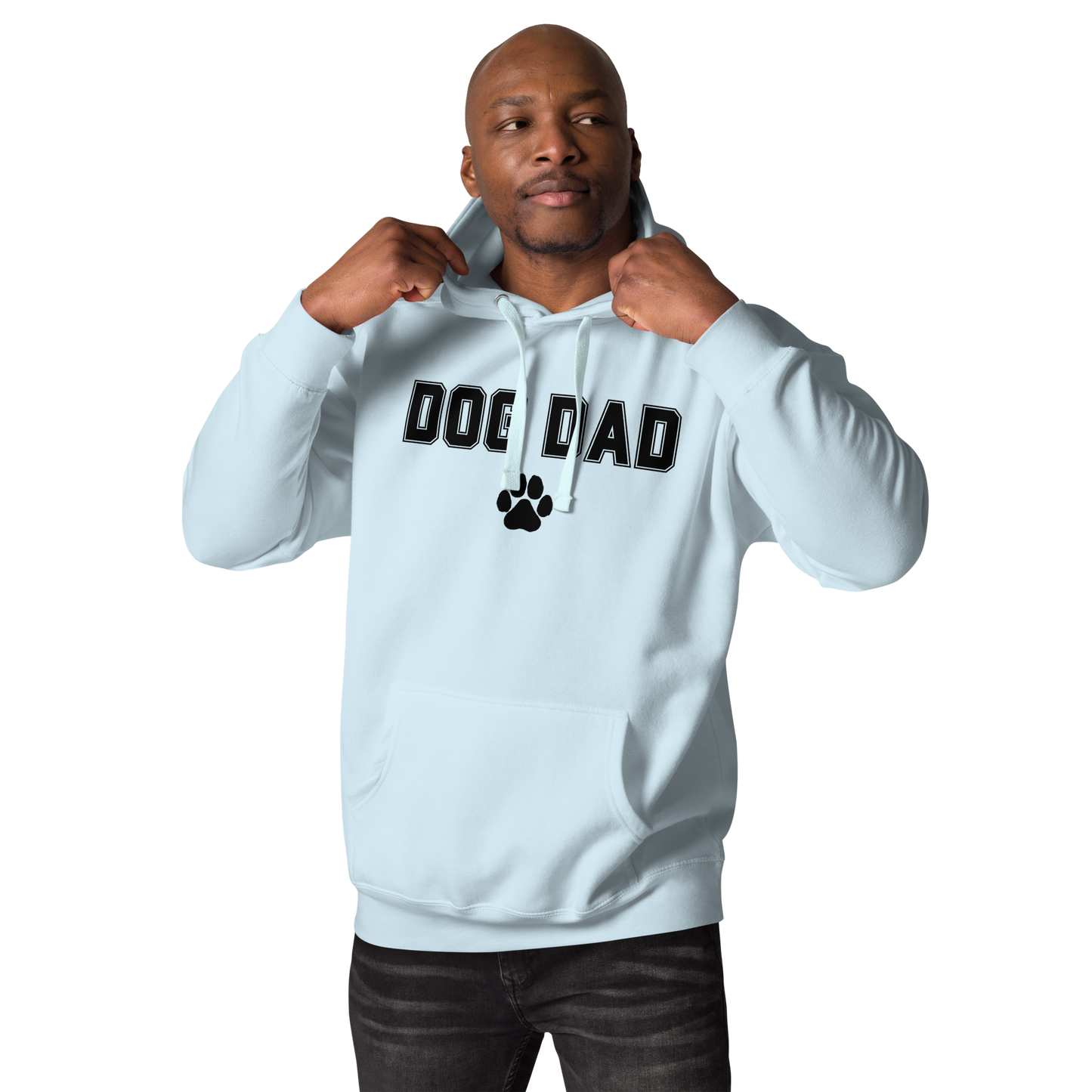DOG DAD Hoodie | Black Lettering Unisex Hoodie