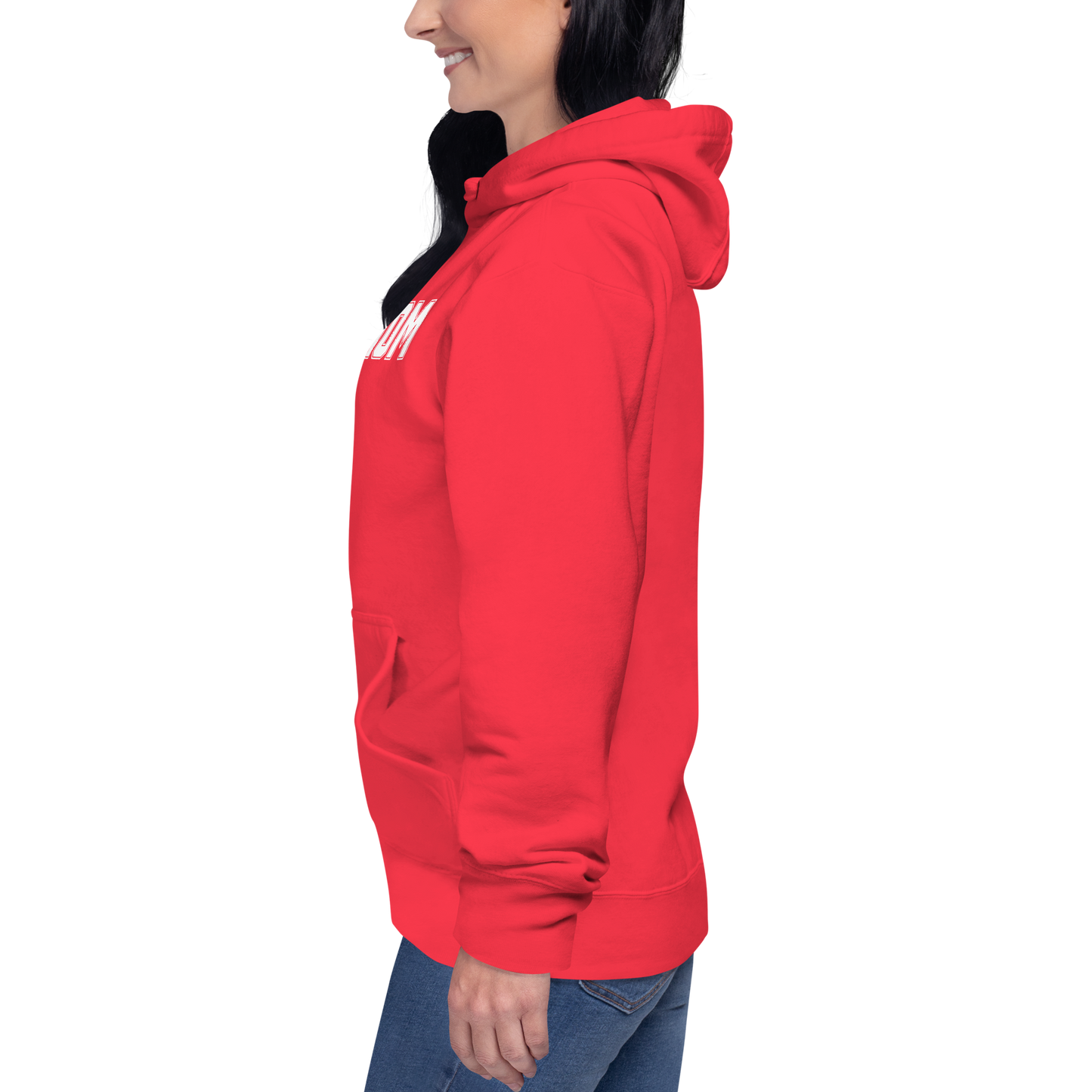 DOG MOM Hoodie | White Lettering Unisex Hoodie