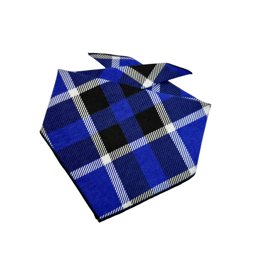 Blueberry Pie Plaid Dog Bandana