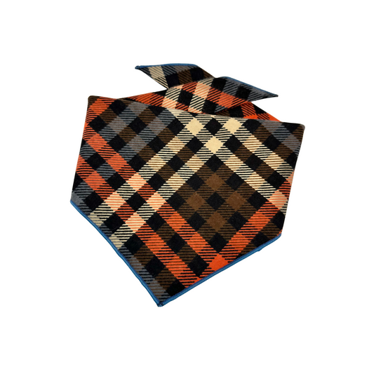 Autumn Harvest Plaid Dog Bandana