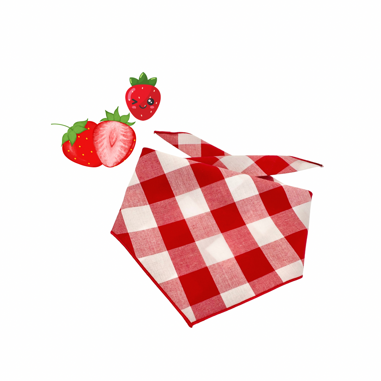 Strawberry Picnic Dog Bandana
