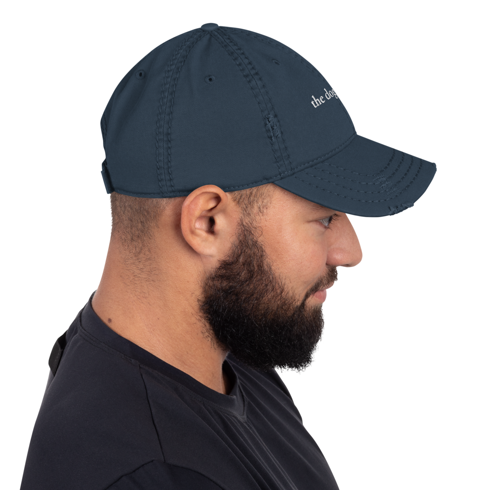 The Dog Father Hat | Embroidered Distressed Dad Hat